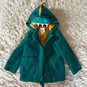 Cat & Jack Teal Dinosaur Jacket 3T